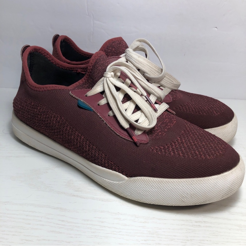 Vessi Weekend Sneaker Womens Size W 9 Waterproof Shoes Burgundy